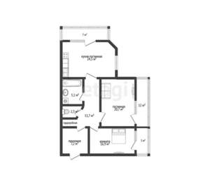 2-к квартира, вторичка, 88м2, 5/7 этаж