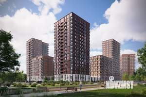 1-к квартира, строящийся дом, 39м2, 3/9 этаж