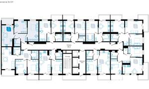 2-к квартира, сданный дом, 63м2, 2/22 этаж