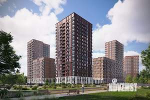 1-к квартира, строящийся дом, 39м2, 5/9 этаж