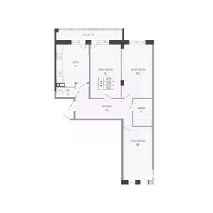 3-к квартира, вторичка, 80м2, 15/17 этаж