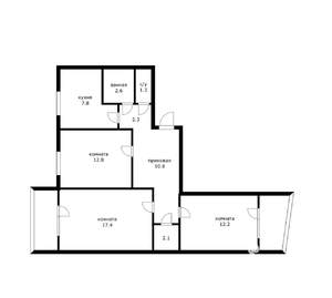 3-к квартира, вторичка, 78м2, 1/10 этаж