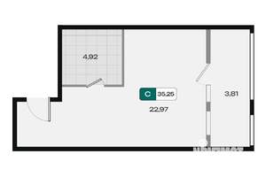 Студия квартира, вторичка, 35м2, 5/18 этаж