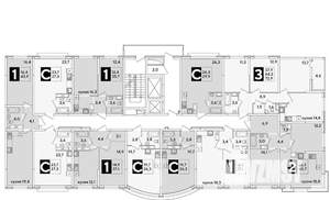 2-к квартира, вторичка, 61м2, 10/16 этаж