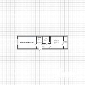 2-к квартира, вторичка, 44м2, 17/19 этаж