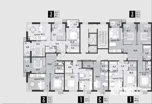 3-к квартира, вторичка, 93м2, 7/9 этаж