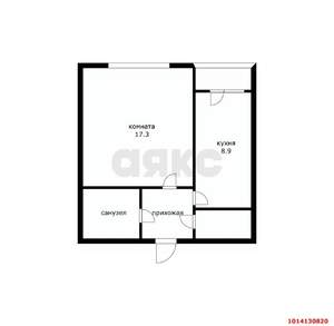 1-к квартира, вторичка, 35м2, 7/9 этаж