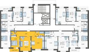 2-к квартира, вторичка, 60м2, 14/19 этаж