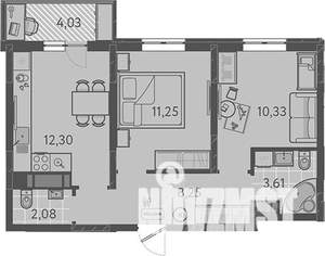 2-к квартира, вторичка, 49м2, 5/9 этаж