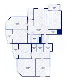 5-к квартира, вторичка, 171м2, 24/24 этаж