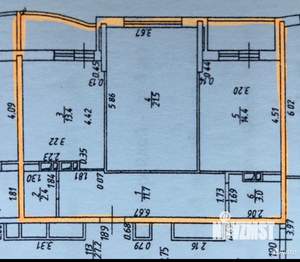 2-к квартира, вторичка, 66м2, 3/17 этаж