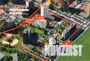 2-к квартира, вторичка, 55м2, 5/18 этаж