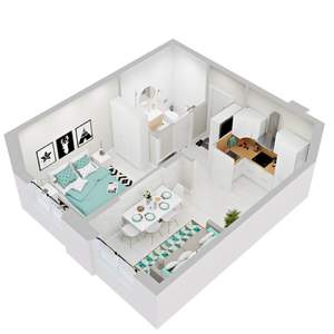 1-к квартира, вторичка, 38м2, 4/9 этаж