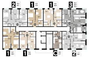 2-к квартира, вторичка, 60м2, 2/16 этаж