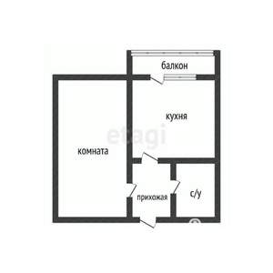 1-к квартира, вторичка, 33м2, 6/6 этаж