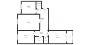 3-к квартира, вторичка, 64м2, 7/10 этаж