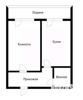 1-к квартира, вторичка, 39м2, 5/7 этаж