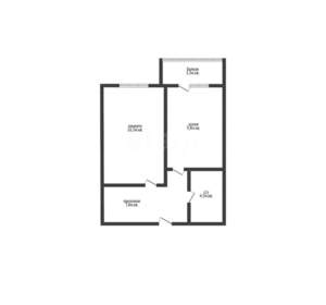 1-к квартира, вторичка, 34м2, 2/5 этаж