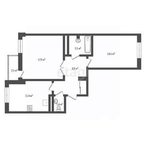 2-к квартира, вторичка, 59м2, 5/9 этаж