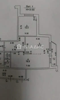 2-к квартира, вторичка, 60м2, 12/14 этаж