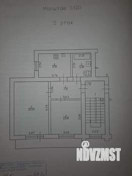 2-к квартира, вторичка, 58м2, 5/5 этаж