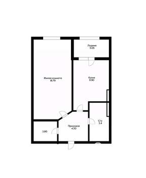 1-к квартира, вторичка, 40м2, 10/16 этаж