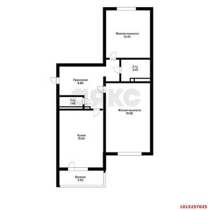 2-к квартира, вторичка, 70м2, 6/16 этаж