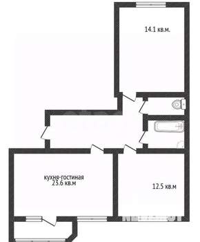 2-к квартира, вторичка, 64м2, 5/24 этаж