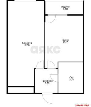 1-к квартира, вторичка, 35м2, 15/22 этаж