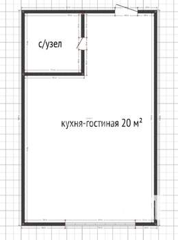 Студия квартира, вторичка, 24м2, 13/17 этаж