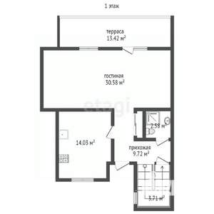 3-к квартира, вторичка, 136м2, 1/2 этаж