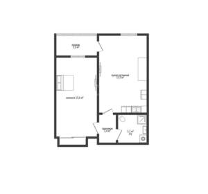 1-к квартира, вторичка, 37м2, 4/17 этаж