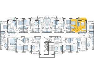 1-к квартира, вторичка, 37м2, 21/23 этаж