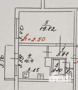 1-к квартира, вторичка, 40м2, 9/10 этаж