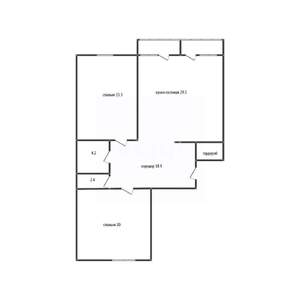 2-к квартира, вторичка, 92м2, 8/16 этаж