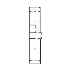 1-к квартира, вторичка, 42м2, 1/6 этаж