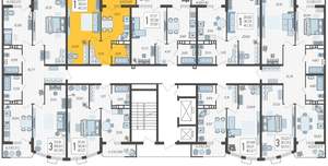 1-к квартира, вторичка, 40м2, 18/21 этаж