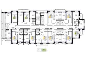 1-к квартира, вторичка, 45м2, 3/19 этаж
