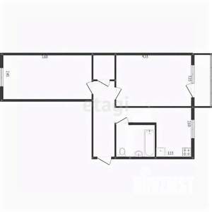 2-к квартира, вторичка, 49м2, 5/5 этаж