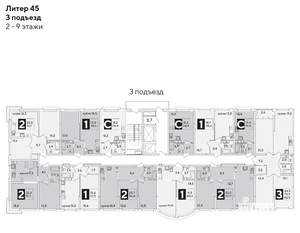 1-к квартира, вторичка, 39м2, 2/16 этаж