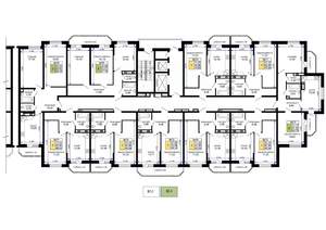 2-к квартира, вторичка, 68м2, 8/19 этаж