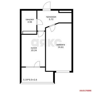 1-к квартира, вторичка, 40м2, 17/17 этаж