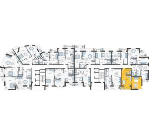 2-к квартира, вторичка, 52м2, 16/16 этаж
