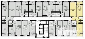 2-к квартира, строящийся дом, 65м2, 5/24 этаж