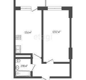 1-к квартира, вторичка, 42м2, 9/18 этаж