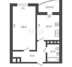 1-к квартира, вторичка, 39м2, 13/40 этаж
