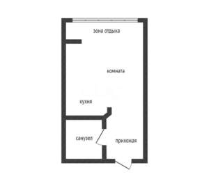 Студия квартира, вторичка, 23м2, 4/19 этаж