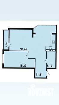 2-к квартира, вторичка, 71м2, 17/25 этаж