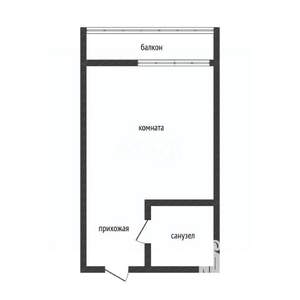 Студия квартира, вторичка, 23м2, 9/19 этаж