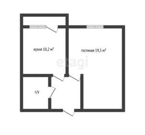 1-к квартира, вторичка, 38м2, 20/24 этаж